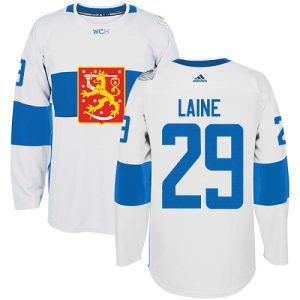 NHL Team Finland #29 Patrik Laine Authentic Weiß Heim 2016 World Cup